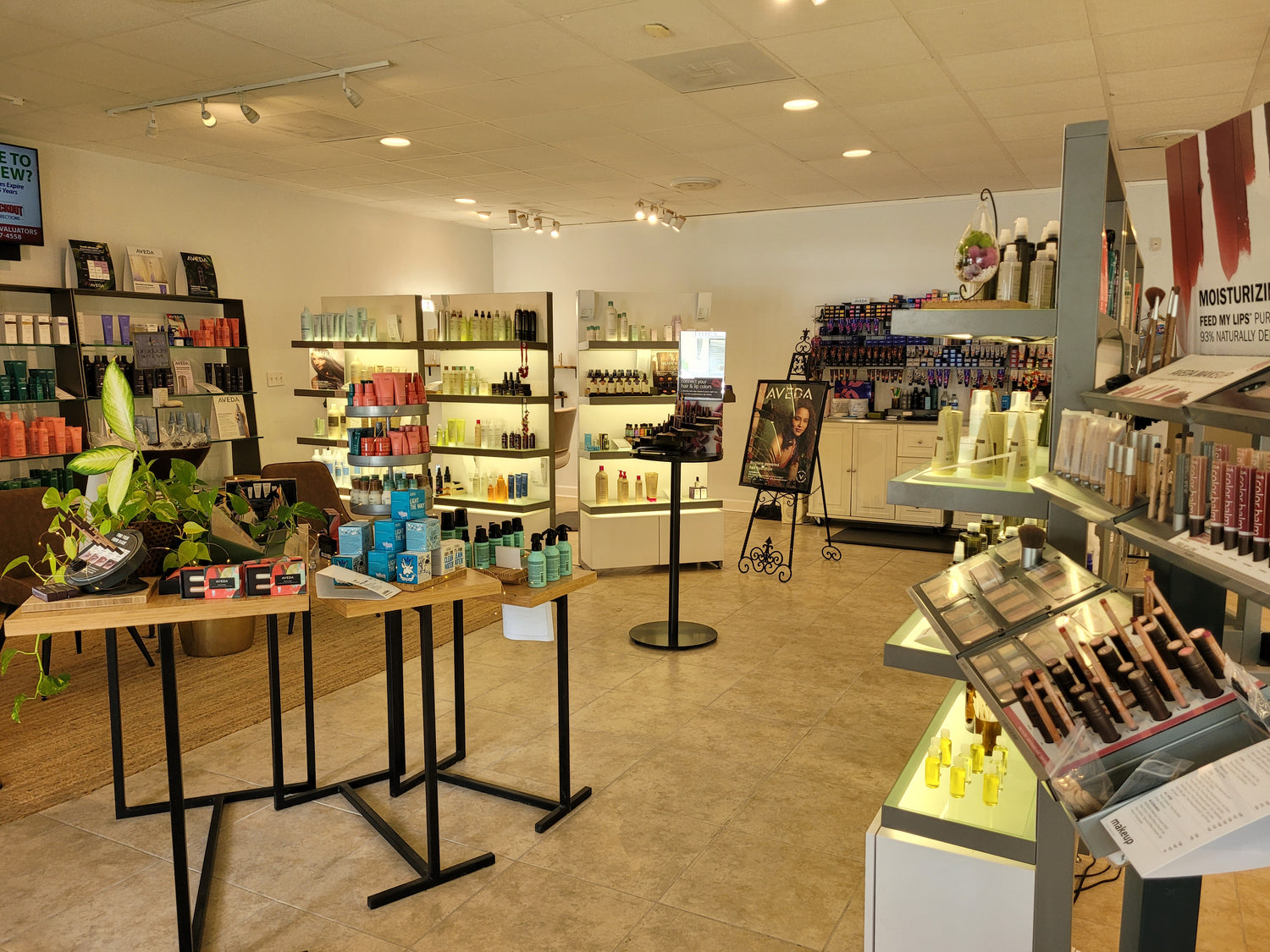 Aveda products down town fairhope on church street. We have candles, makeup, gifts, brow pencils, curly shampoo, hydrating conditioner, thinning hair solutions, thickening conditioner, scalp treatments, moisture masks, lip sticks, lip gloss, & beard care.