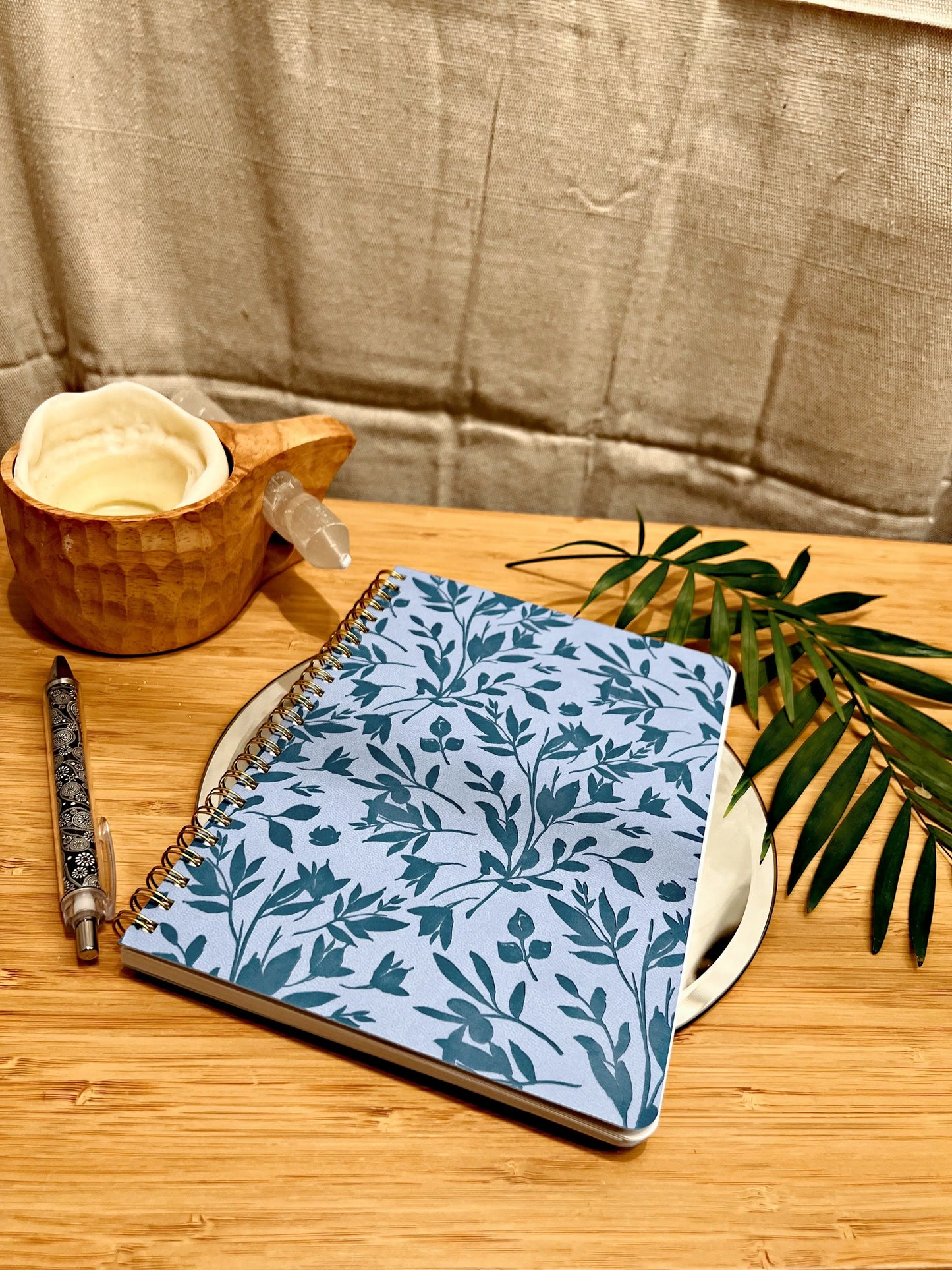 Journal Blue Leaves - Image #1