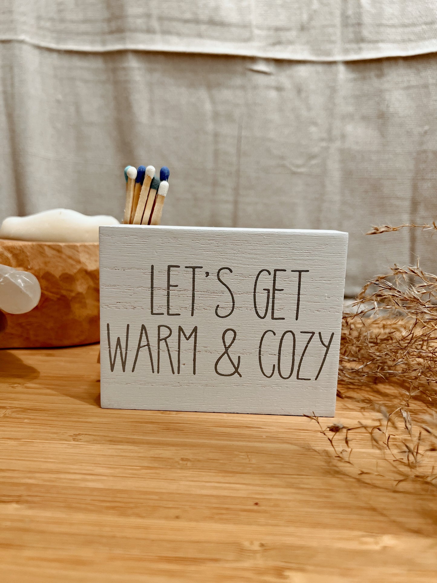 Holiday "Cozy" Sign