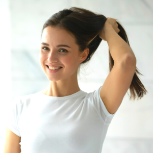 Solution to unmanageable, thick, bulky hair. Technique used to improve health and look of overly-thick hair. Debulk thick hair, curly hair, and hair weighed down. Hair too dense? This technique fixes density and shape for thick hair.